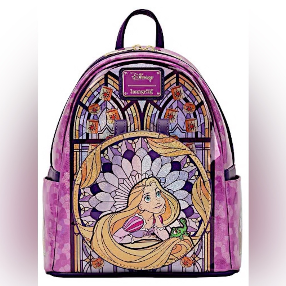 Loungefly Disney Stained Glass: Rapunzel SET (Bag + Ears), Amazon Exclusive